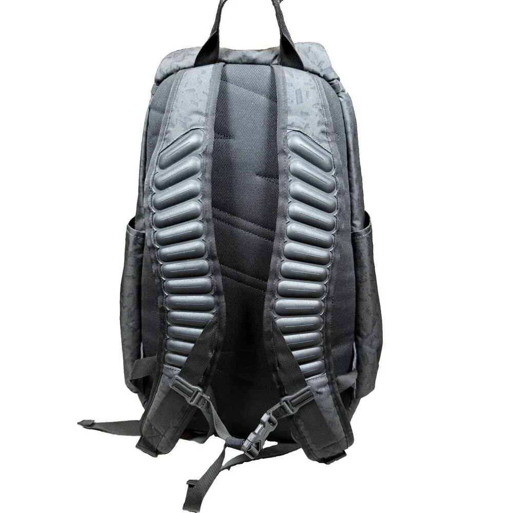 Nike Elite Quad Zip System Backpack Team 2.0 Gray Black Hoops Basketball Max Air